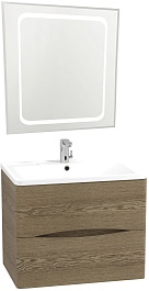 Водолей Мебель для ванной Adel 60 подвесная дуб крымский коричневый – фотография-1